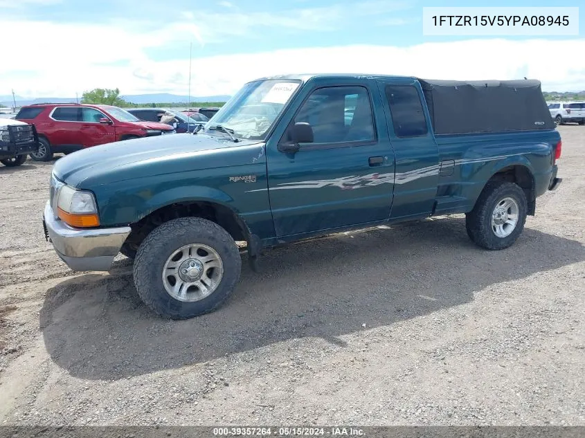 2000 Ford Ranger Xl/Xlt VIN: 1FTZR15V5YPA08945 Lot: 39357264