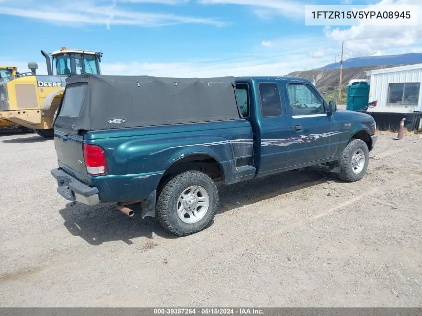 1FTZR15V5YPA08945 2000 Ford Ranger Xl/Xlt