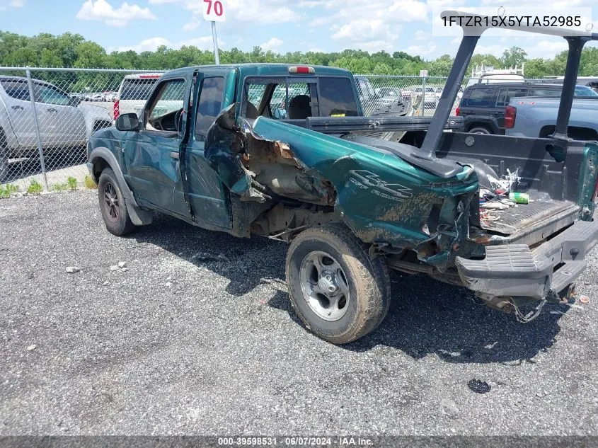 2000 Ford Ranger Xlt VIN: 1FTZR15X5YTA52985 Lot: 39598531