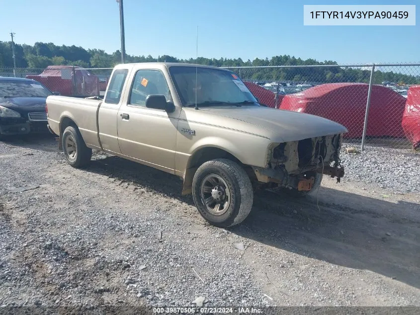 2000 Ford Ranger Xl/Xlt VIN: 1FTYR14V3YPA90459 Lot: 39870506