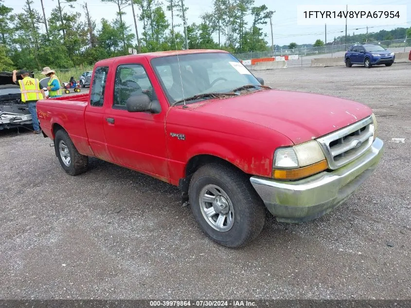 2000 Ford Ranger Xl/Xlt VIN: 1FTYR14V8YPA67954 Lot: 39979864