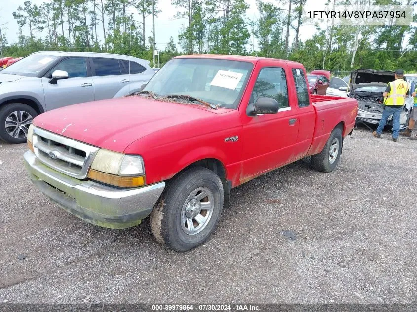 1FTYR14V8YPA67954 2000 Ford Ranger Xl/Xlt