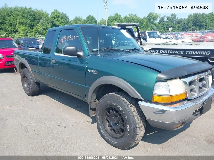 2000 Ford Ranger Xlt VIN: 1FTZR15X6YTA94548 Lot: 39986203