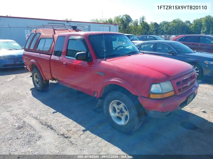 2000 Ford Ranger Xlt VIN: 1FTZR15X9YTB20110 Lot: 40165249