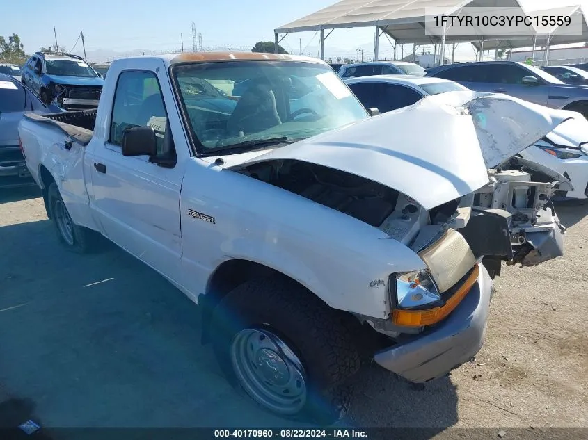 2000 Ford Ranger Xl/Xlt VIN: 1FTYR10C3YPC15559 Lot: 40170960