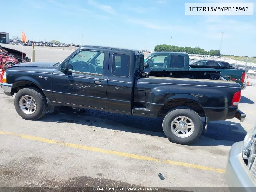 2000 Ford Ranger Xl/Xlt VIN: 1FTZR15V5YPB15963 Lot: 40181150