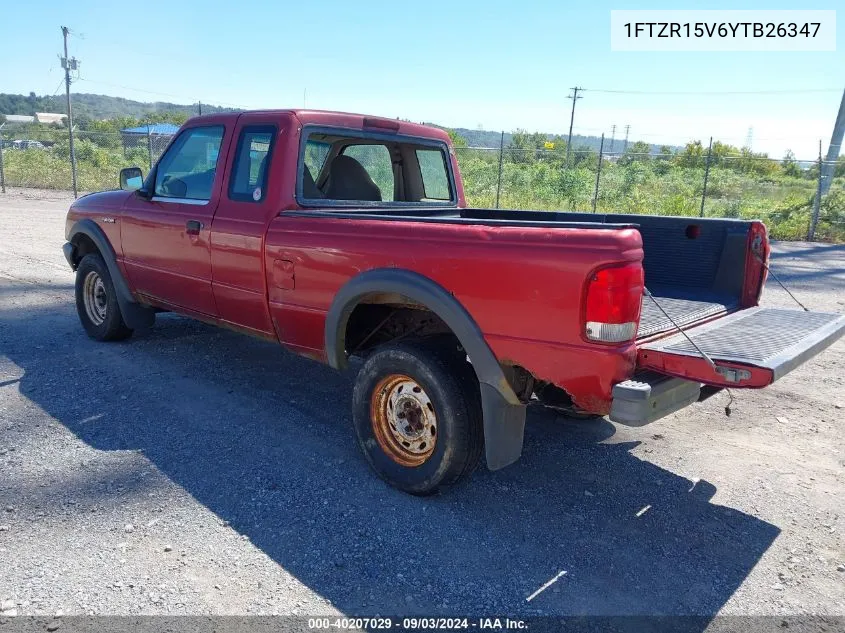 2000 Ford Ranger Xl/Xlt VIN: 1FTZR15V6YTB26347 Lot: 40207029