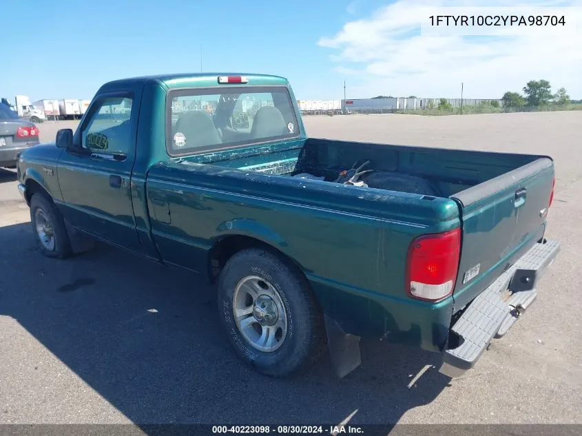 1FTYR10C2YPA98704 2000 Ford Ranger Xl/Xlt