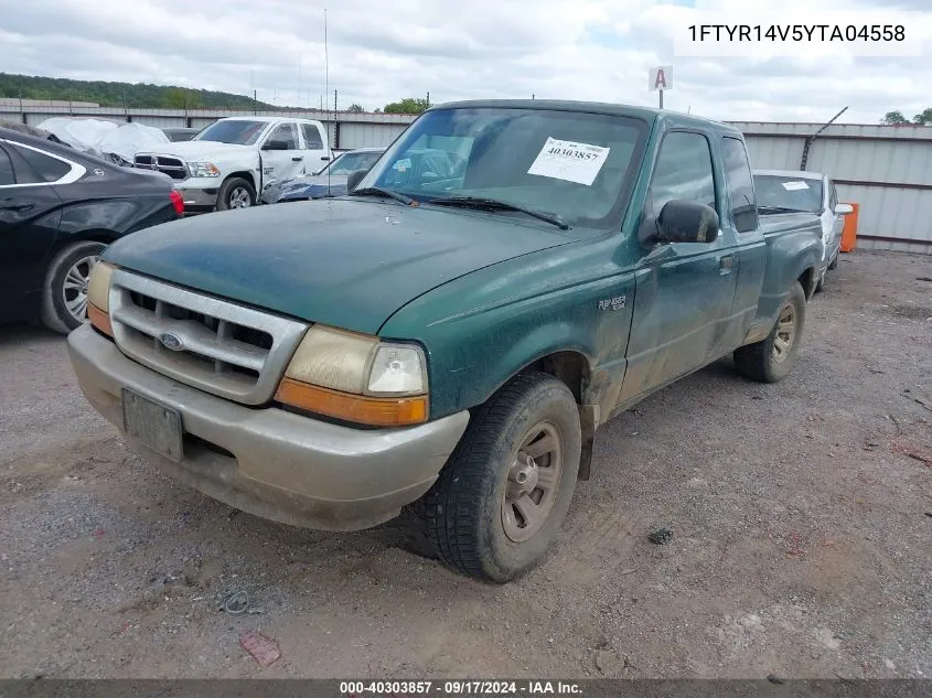 2000 Ford Ranger Xl/Xlt VIN: 1FTYR14V5YTA04558 Lot: 40303857