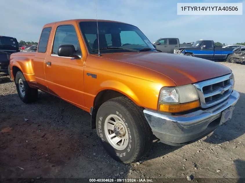 2000 Ford Ranger Xl/Xlt VIN: 1FTYR14V1YTA40506 Lot: 40304628