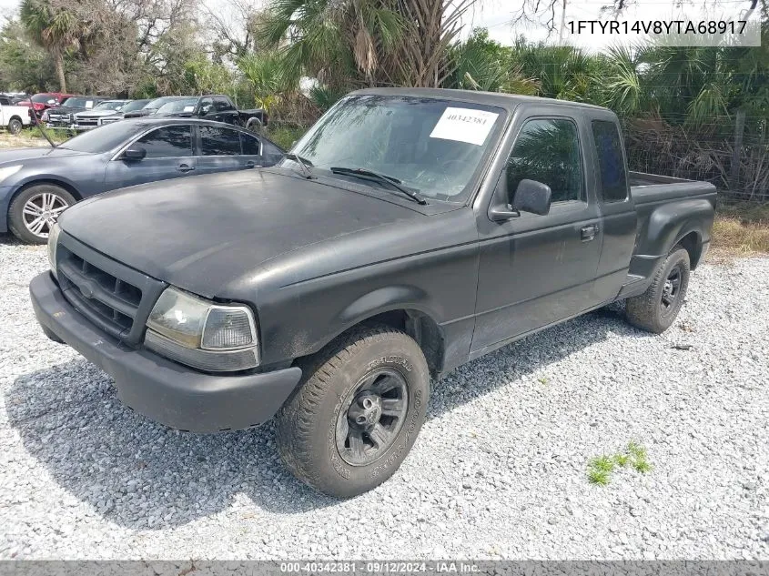 2000 Ford Ranger Xl/Xlt VIN: 1FTYR14V8YTA68917 Lot: 40342381