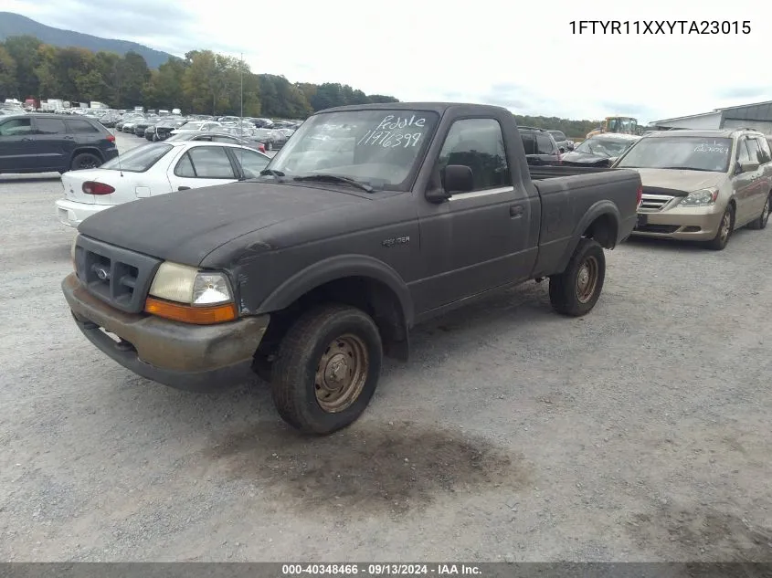 1FTYR11XXYTA23015 2000 Ford Ranger Xlt