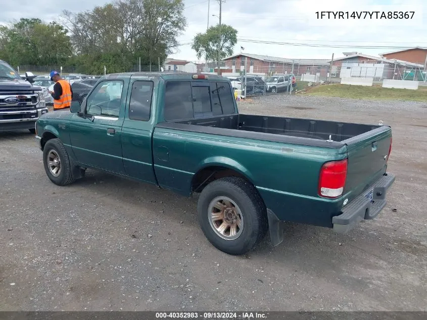 2000 Ford Ranger Xl/Xlt VIN: 1FTYR14V7YTA85367 Lot: 40352983