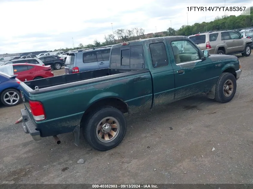 2000 Ford Ranger Xl/Xlt VIN: 1FTYR14V7YTA85367 Lot: 40352983