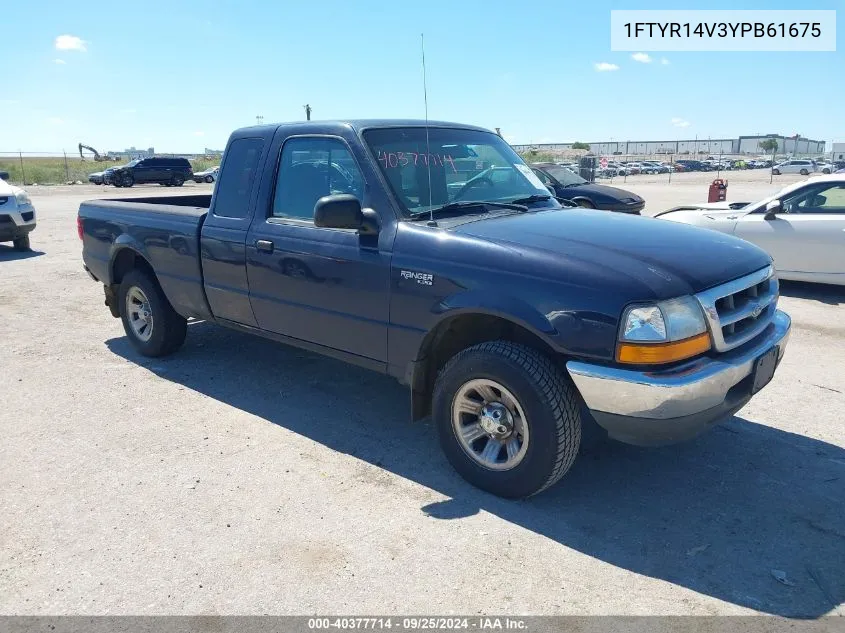 2000 Ford Ranger Xl/Xlt VIN: 1FTYR14V3YPB61675 Lot: 40377714