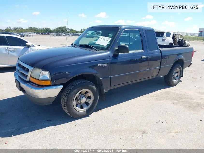 2000 Ford Ranger Xl/Xlt VIN: 1FTYR14V3YPB61675 Lot: 40377714