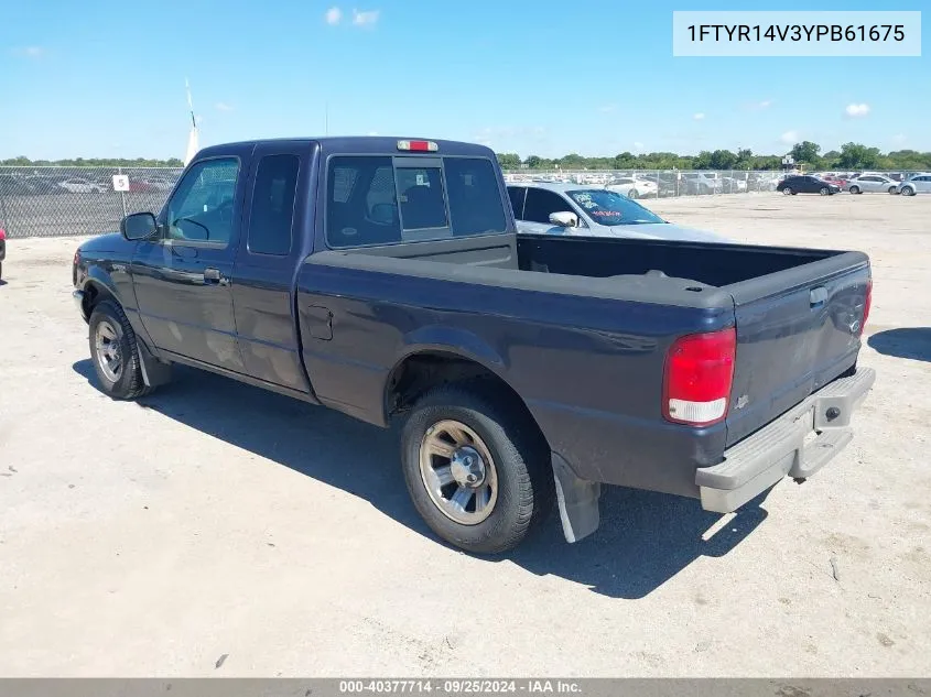 2000 Ford Ranger Xl/Xlt VIN: 1FTYR14V3YPB61675 Lot: 40377714