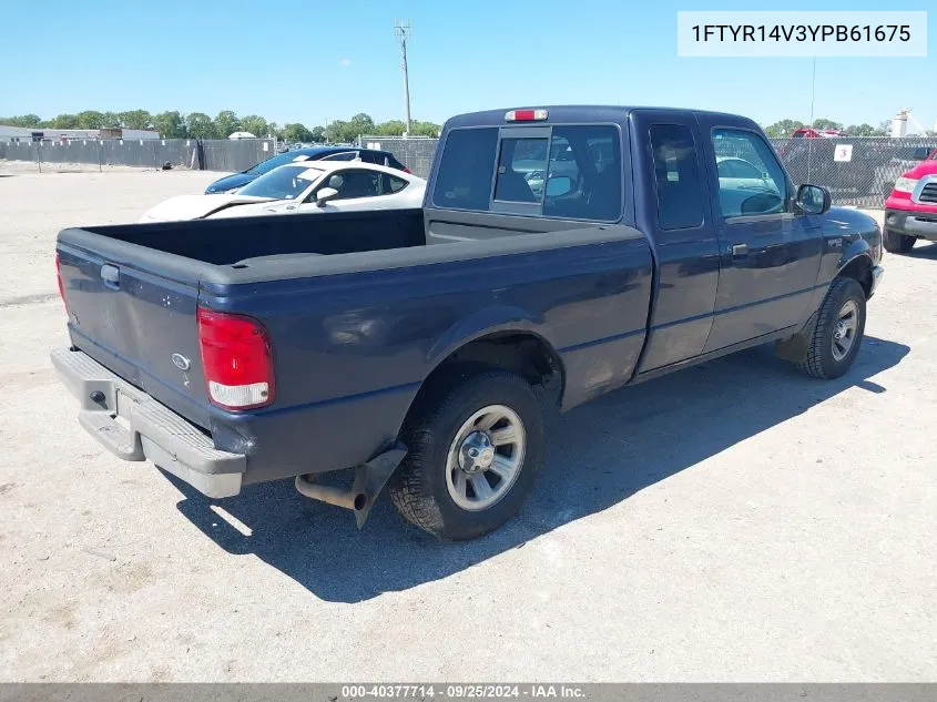 2000 Ford Ranger Xl/Xlt VIN: 1FTYR14V3YPB61675 Lot: 40377714