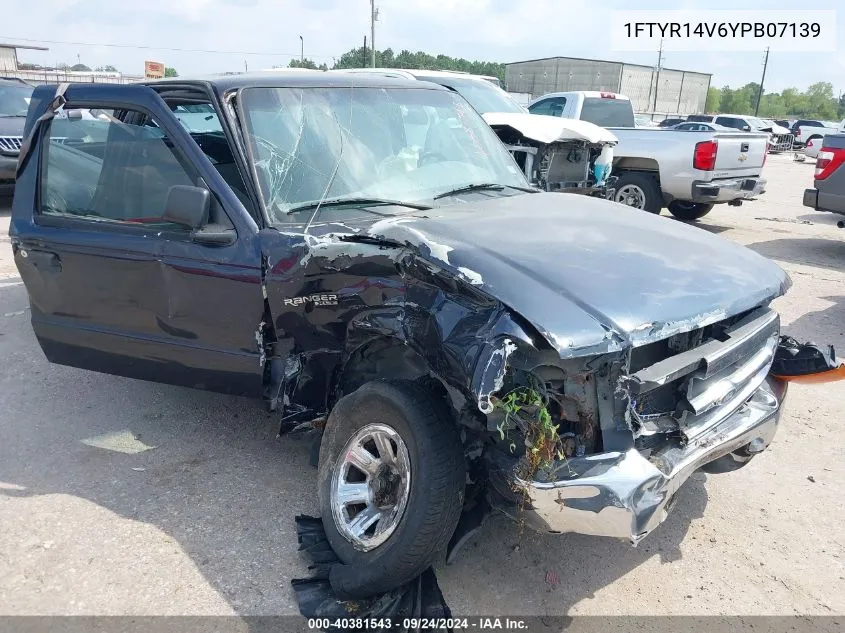 2000 Ford Ranger Xl/Xlt VIN: 1FTYR14V6YPB07139 Lot: 40381543