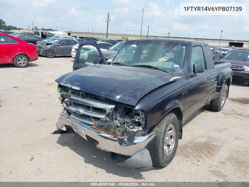 2000 Ford Ranger Xl/Xlt VIN: 1FTYR14V6YPB07139 Lot: 40381543