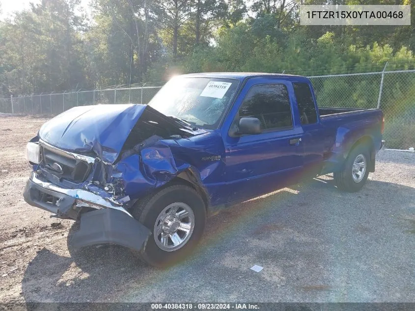 2004 Ford Ranger VIN: 1FTZR15X0YTA00468 Lot: 40384318