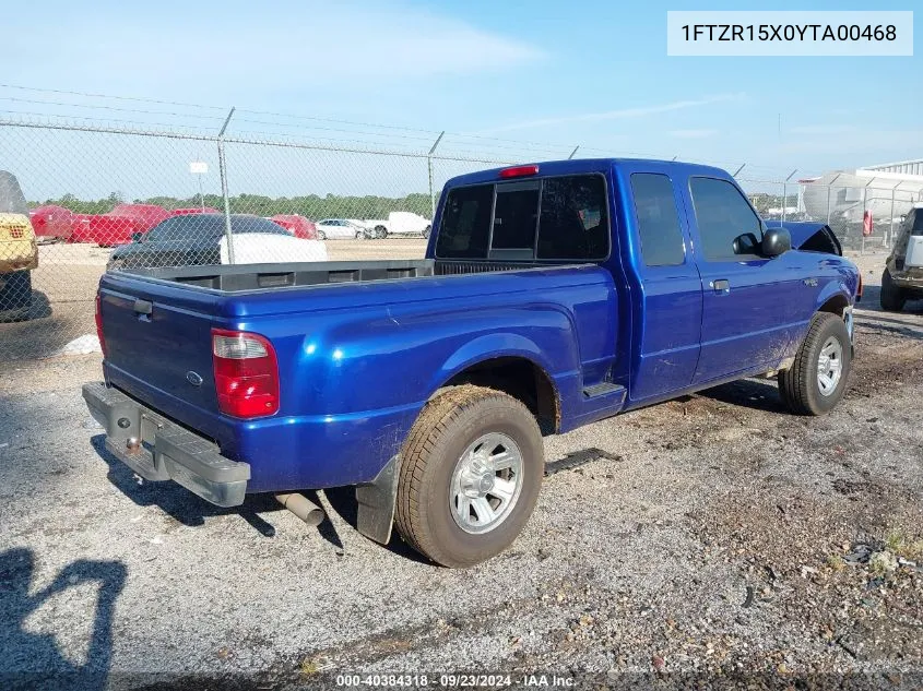 2004 Ford Ranger VIN: 1FTZR15X0YTA00468 Lot: 40384318