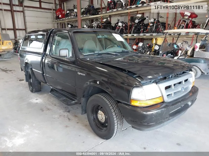 1FTYR10C8YPB11181 2000 Ford Ranger Xl/Xlt