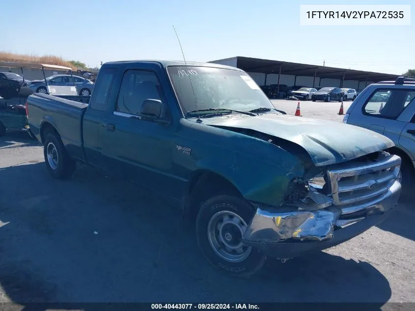 2000 Ford Ranger Xl/Xlt VIN: 1FTYR14V2YPA72535 Lot: 40443077