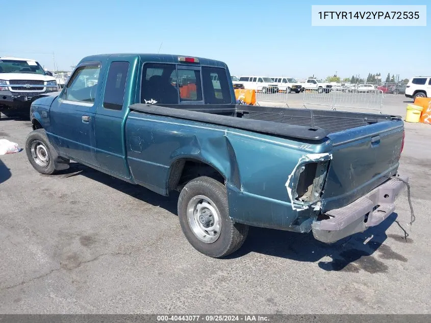 2000 Ford Ranger Xl/Xlt VIN: 1FTYR14V2YPA72535 Lot: 40443077