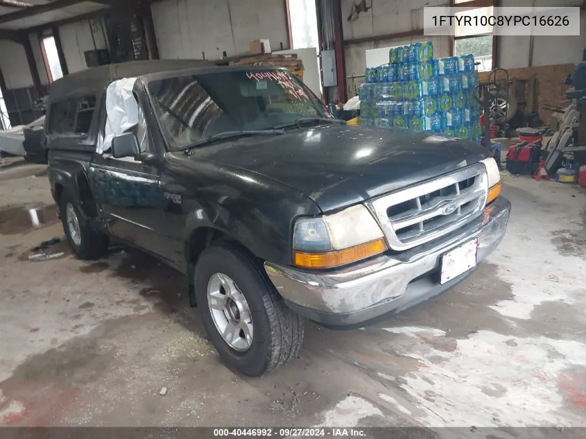 2000 Ford Ranger VIN: 1FTYR10C8YPC16626 Lot: 40446992