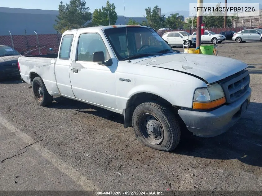 2000 Ford Ranger Xl/Xlt VIN: 1FTYR14C5YPB91226 Lot: 40470209