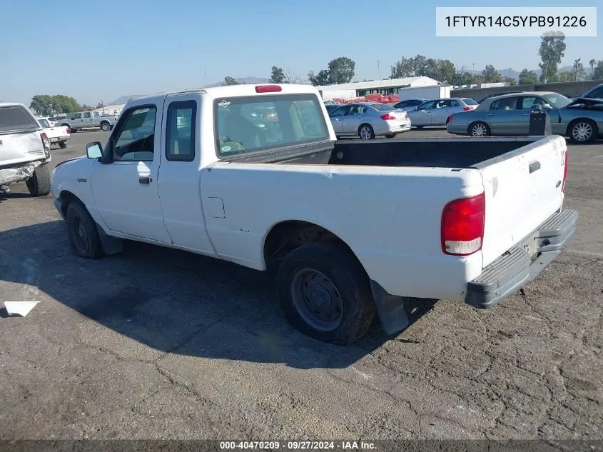 2000 Ford Ranger Xl/Xlt VIN: 1FTYR14C5YPB91226 Lot: 40470209