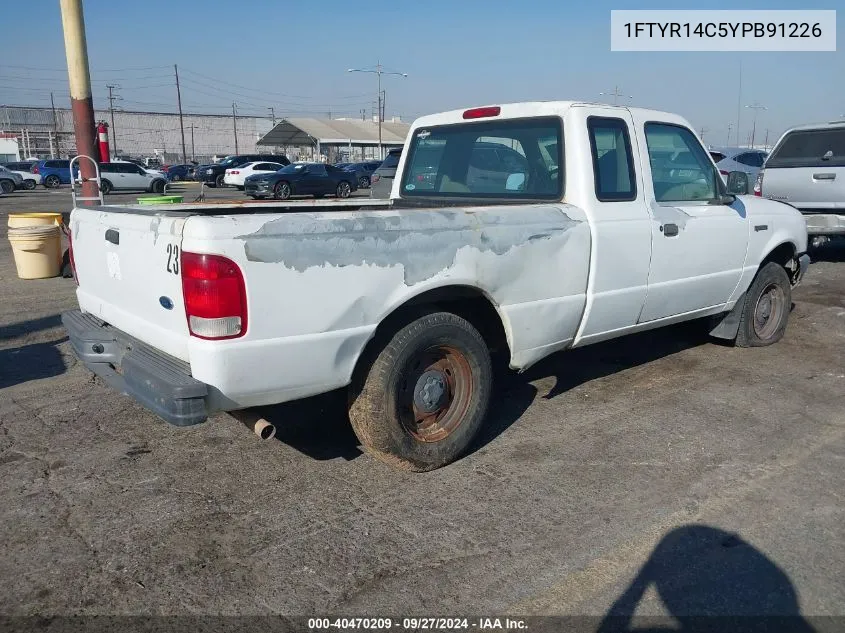 2000 Ford Ranger Xl/Xlt VIN: 1FTYR14C5YPB91226 Lot: 40470209