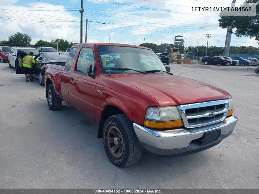 2000 Ford Ranger Xl/Xlt VIN: 1FTYR14V1YTA84568 Lot: 40494152