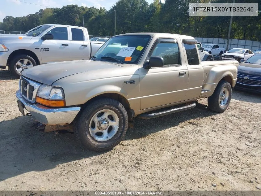 2000 Ford Ranger Xlt VIN: 1FTZR15X0YTB32646 Lot: 40515199