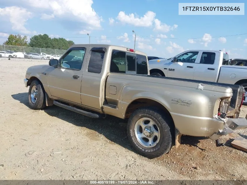 2000 Ford Ranger Xlt VIN: 1FTZR15X0YTB32646 Lot: 40515199