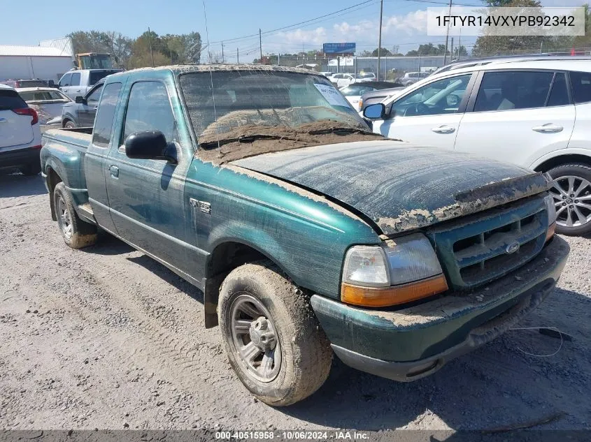 2000 Ford Ranger Xl/Xlt VIN: 1FTYR14VXYPB92342 Lot: 40515958