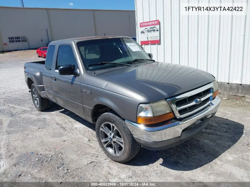 2000 Ford Ranger Xlt VIN: 1FTYR14X3YTA42422 Lot: 40523986