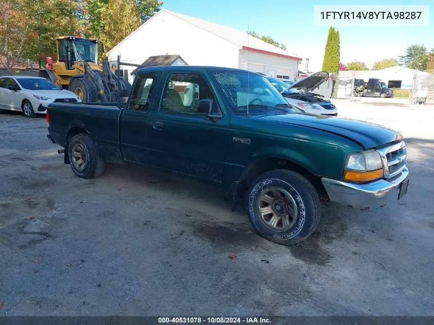 2000 Ford Ranger Xl/Xlt VIN: 1FTYR14V8YTA98287 Lot: 40531078