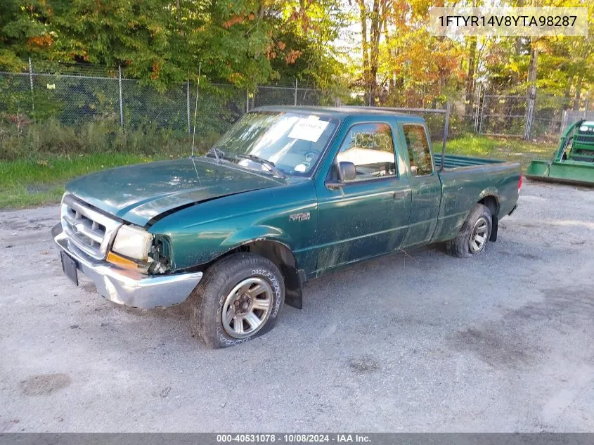 2000 Ford Ranger Xl/Xlt VIN: 1FTYR14V8YTA98287 Lot: 40531078