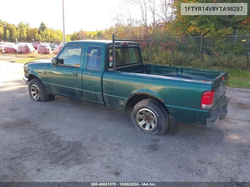 2000 Ford Ranger Xl/Xlt VIN: 1FTYR14V8YTA98287 Lot: 40531078