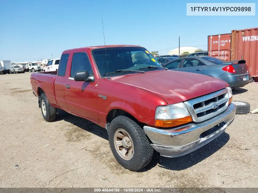 2000 Ford Ranger Xl/Xlt VIN: 1FTYR14V1YPC09898 Lot: 40544768