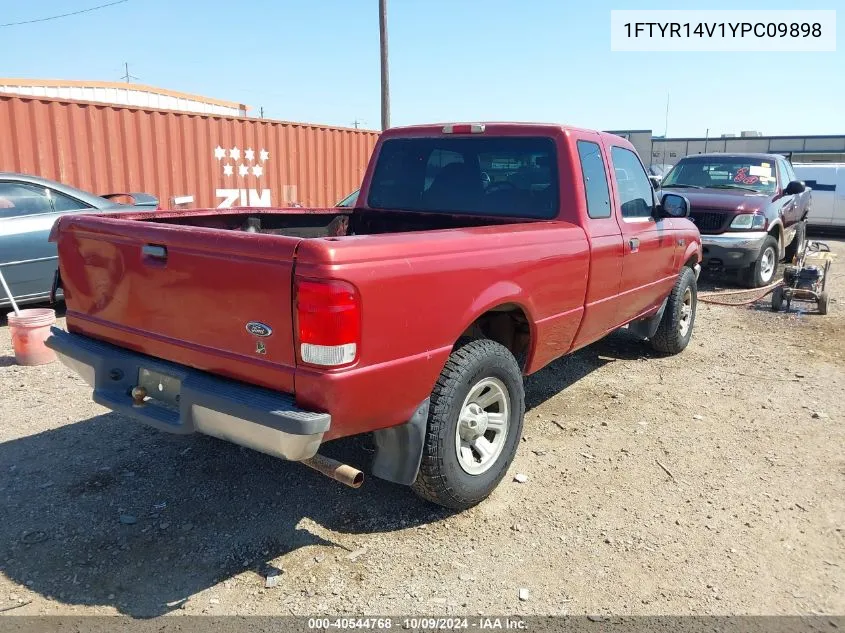 2000 Ford Ranger Xl/Xlt VIN: 1FTYR14V1YPC09898 Lot: 40544768