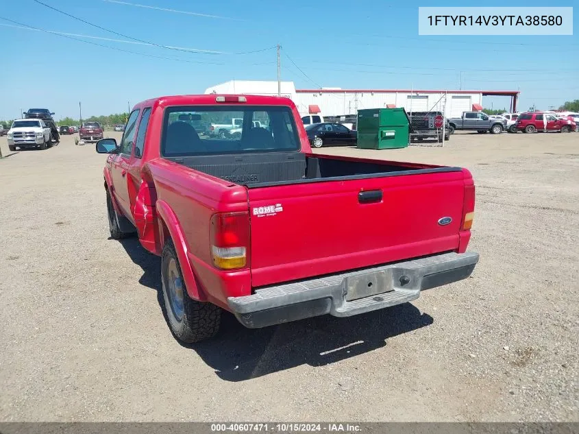 2000 Ford Ranger Xl/Xlt VIN: 1FTYR14V3YTA38580 Lot: 40607471