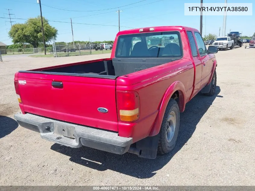 2000 Ford Ranger Xl/Xlt VIN: 1FTYR14V3YTA38580 Lot: 40607471