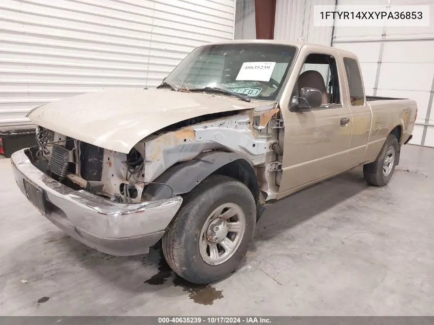 2000 Ford Ranger Xlt VIN: 1FTYR14XXYPA36853 Lot: 40635239