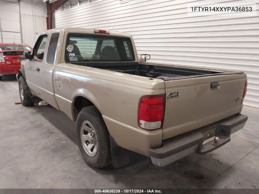 2000 Ford Ranger Xlt VIN: 1FTYR14XXYPA36853 Lot: 40635239