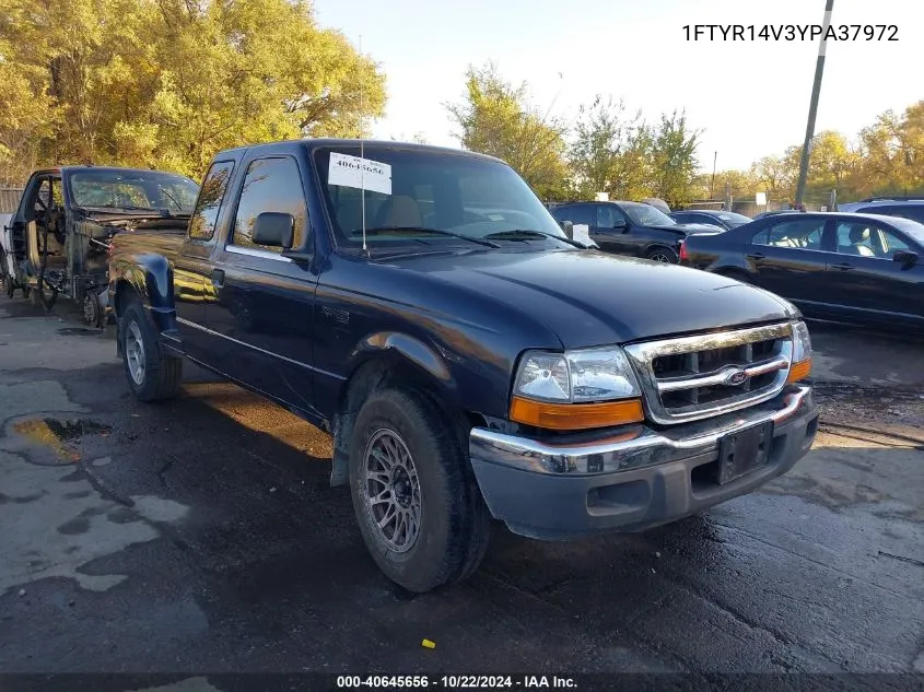 2000 Ford Ranger Xl/Xlt VIN: 1FTYR14V3YPA37972 Lot: 40645656