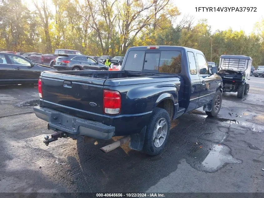 2000 Ford Ranger Xl/Xlt VIN: 1FTYR14V3YPA37972 Lot: 40645656