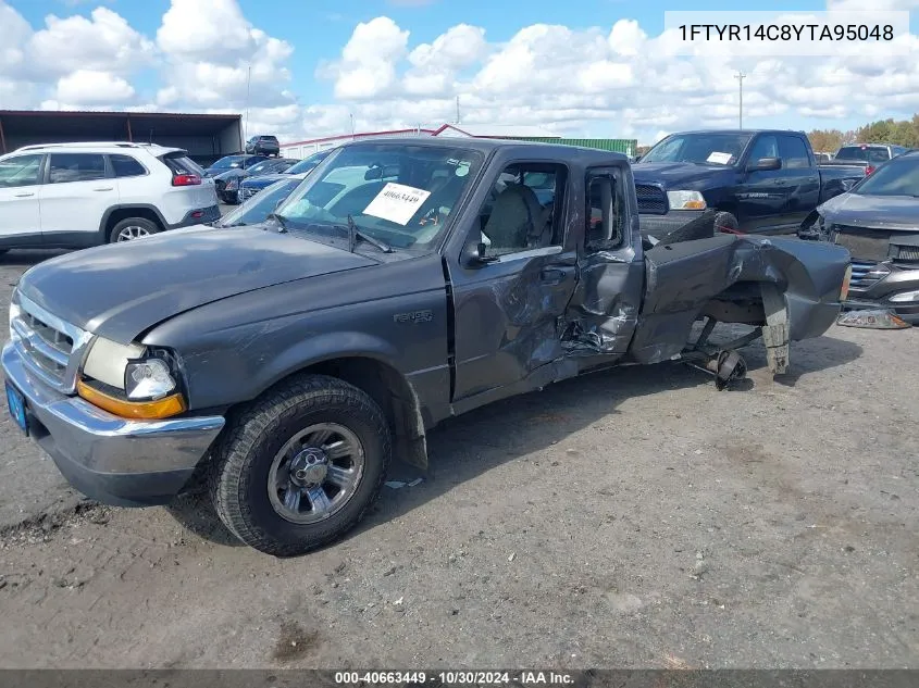 2000 Ford Ranger Xl/Xlt VIN: 1FTYR14C8YTA95048 Lot: 40663449